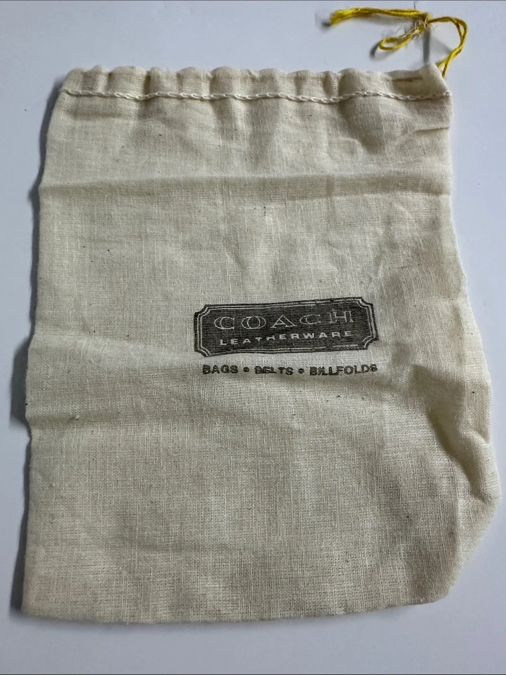 Coach Dark Tan Pebbled Leather Wristlet